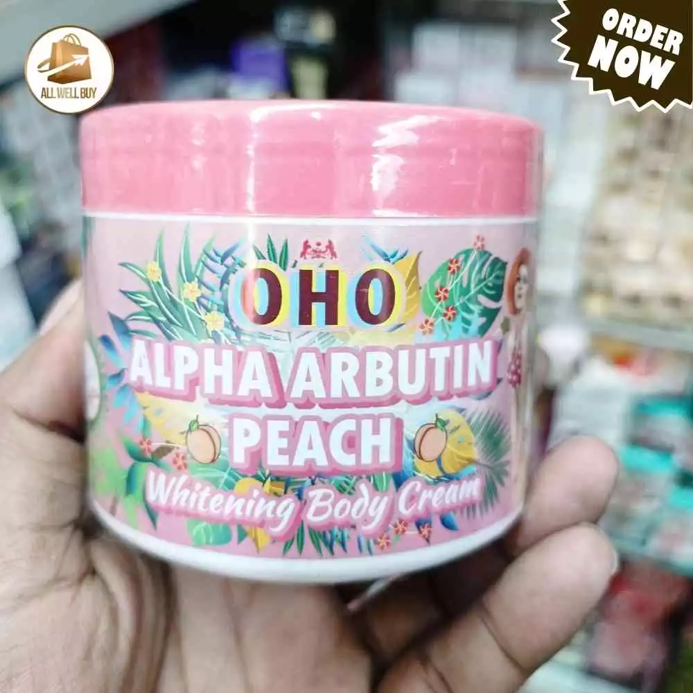 OHO Alpha Arbutin Peach Whitening Body Cream