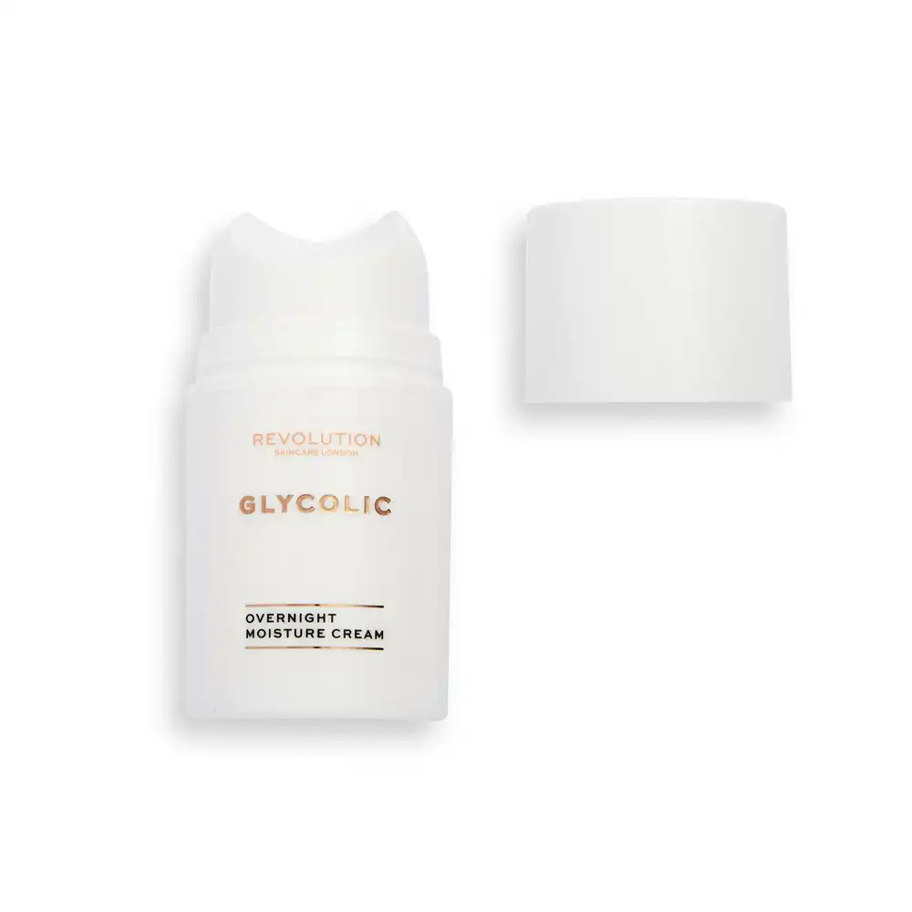 Makeup Revolution Rev Skincare Glycolic Acid Aha Glow Night Overnight Moisture Cream