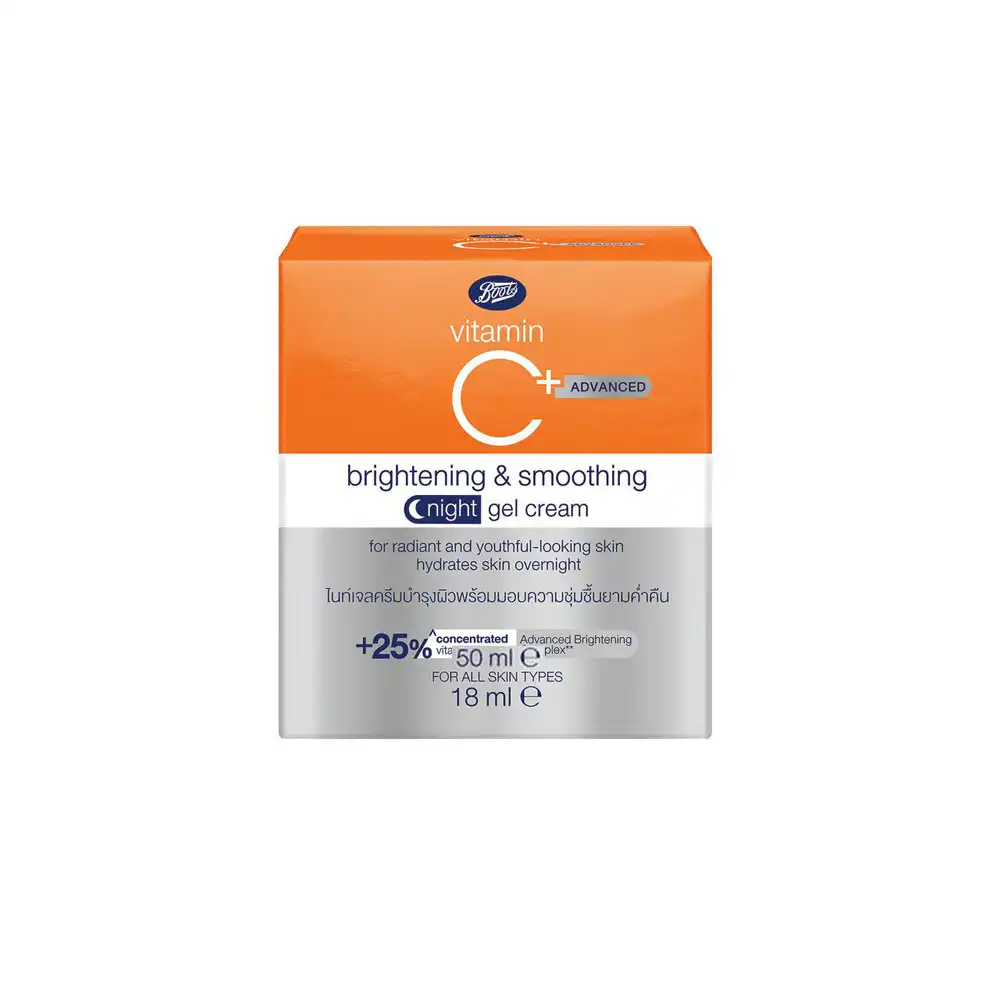 Boots Vitamin C Advanced Brightening & Smoothing Night Gel Cream