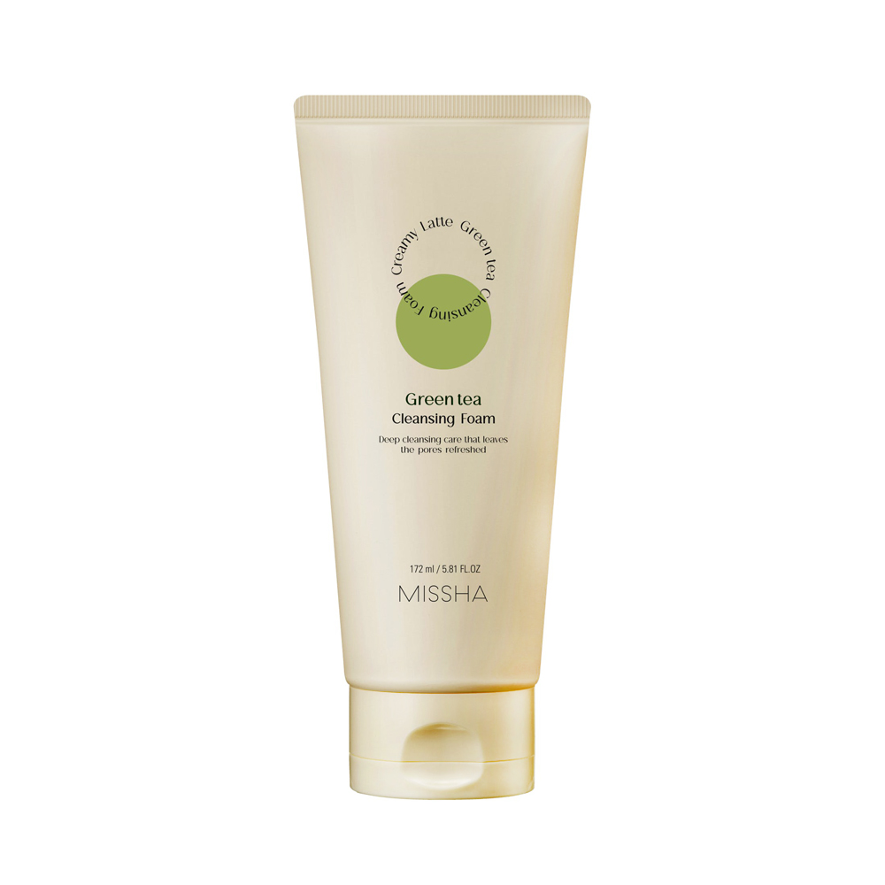 Missha Creamy Latte Green Tea Cleansing Foam